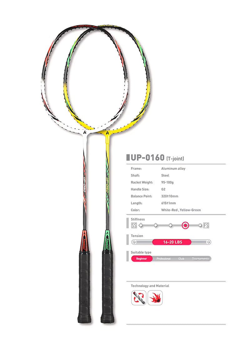 Dynamic Badminton Racquet Set: Lightweight, Sweat-Absorbent Equipment