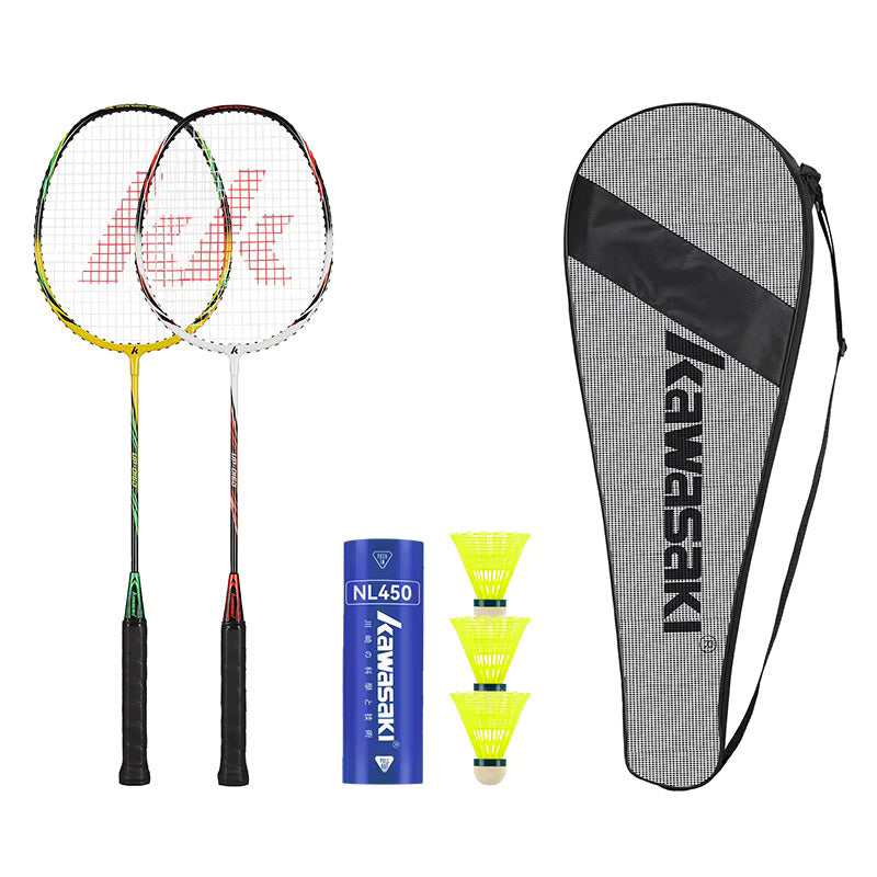 Dynamic Badminton Racquet Set: Lightweight, Sweat-Absorbent Equipment